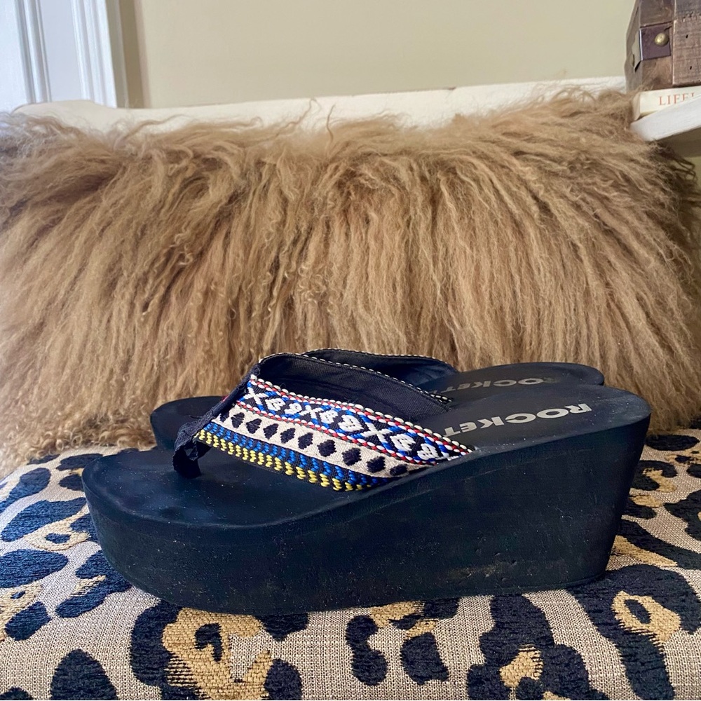 Rocket Dog platform boho wedge sandals